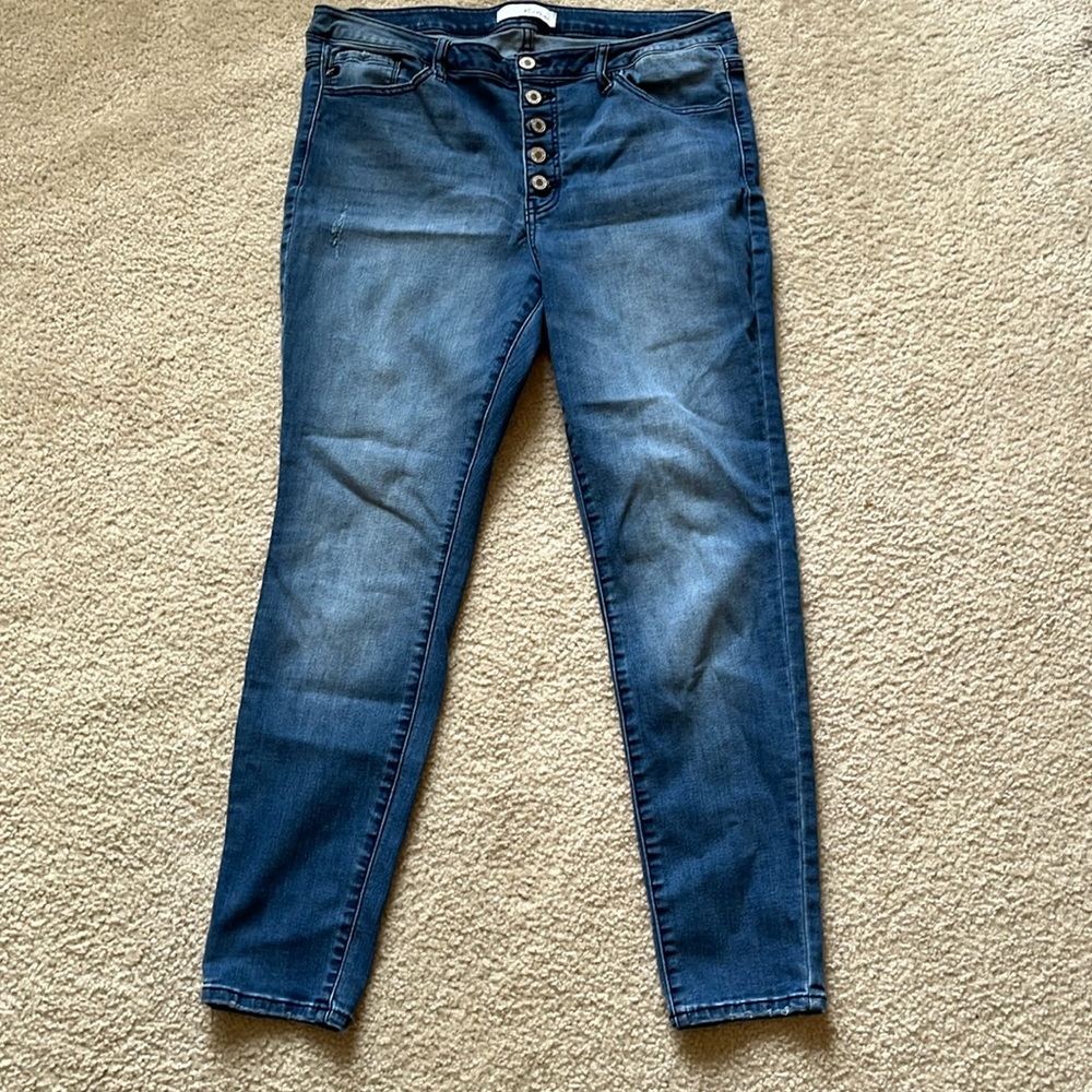 Perfect Button Down Unique Vintage Jeans!